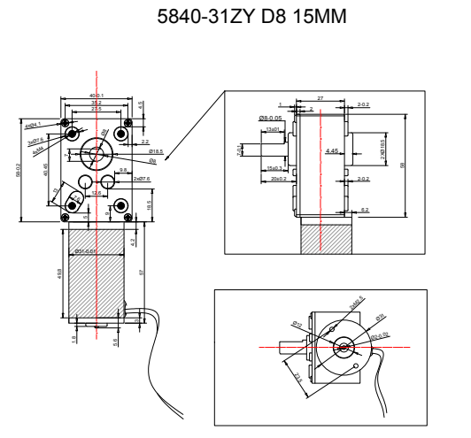 5840-31ZYD815MMSHAFTDIMENSION