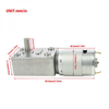 JGY-385 Worm Gear DC Motor 12V/24V High Torque Compact Industrial Grade