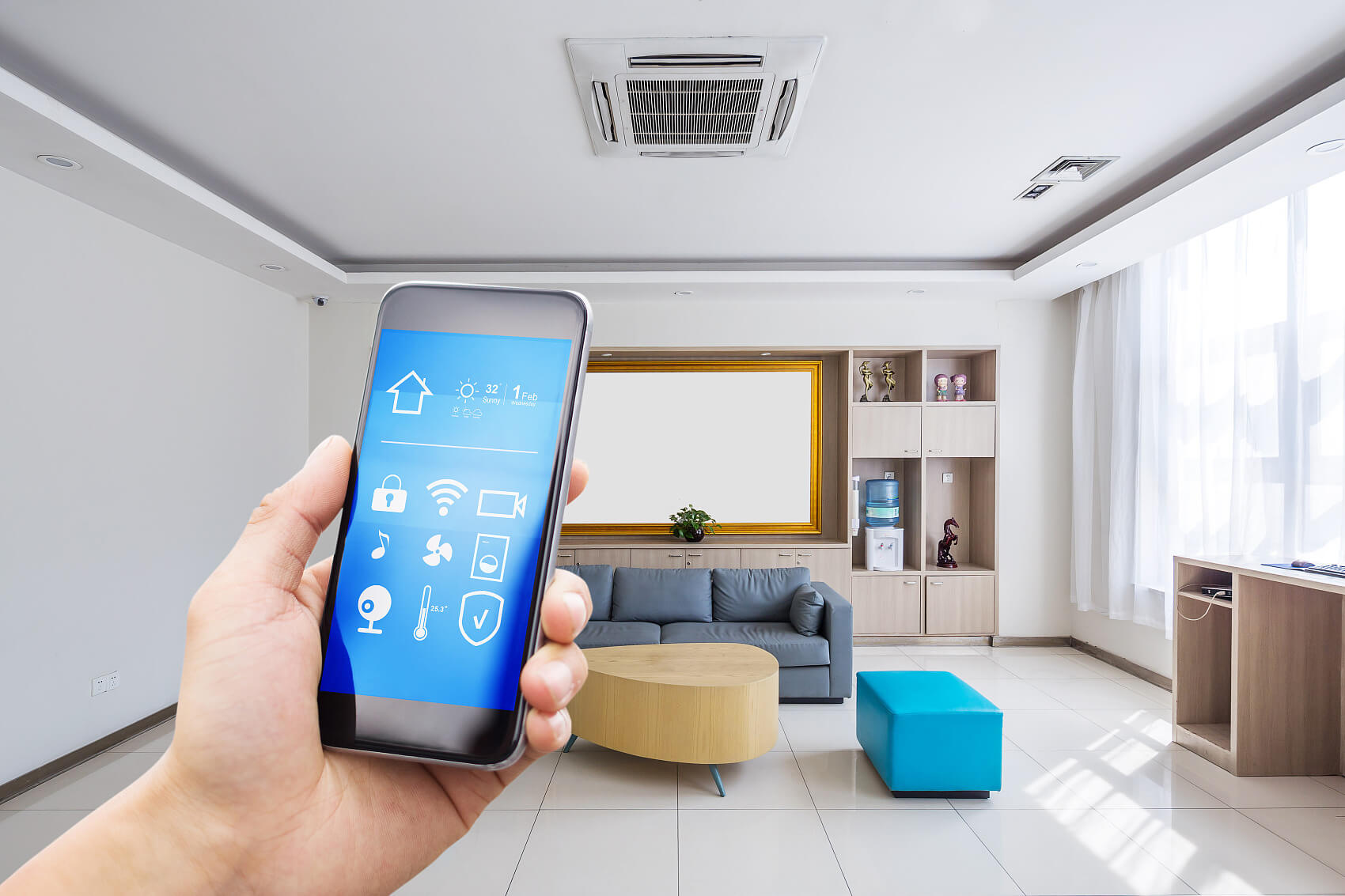 smart_phone_with_smart_home_in_modern_living_room